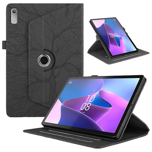 Nytt Roterende Lenovo Deksel For P11 (2. Gen)/Pad Plus 11.5 tommer - 360 Graders Roterende Stativ [HK] Black
