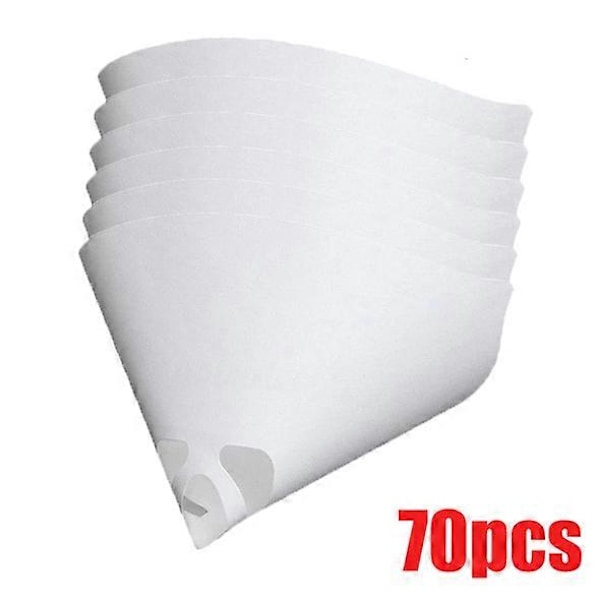 100 st Engångs Pappersfilter Vit Tjockare Filter Koniska Nylon Trattar Papper Färg Spray Mesh Renande Silnings Tratt Verktyg[HK] 70pcs