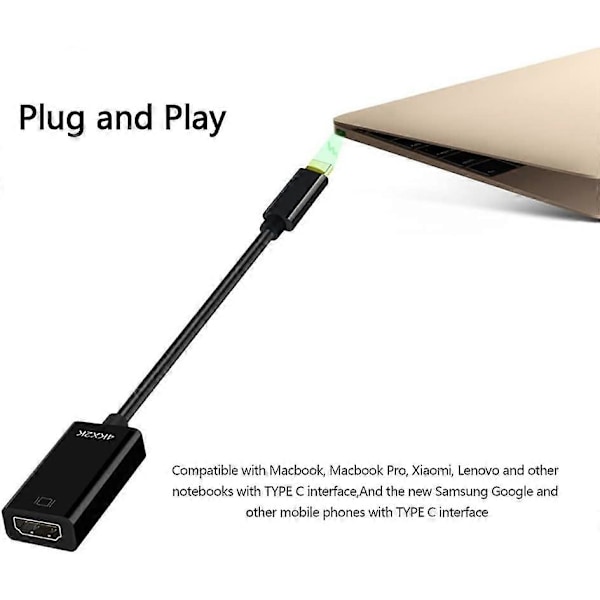 USB C - HDMI 4K @ 60 Hz, HDMI-sovitin USB C HDMI Type C, Thunderbolt[HK]