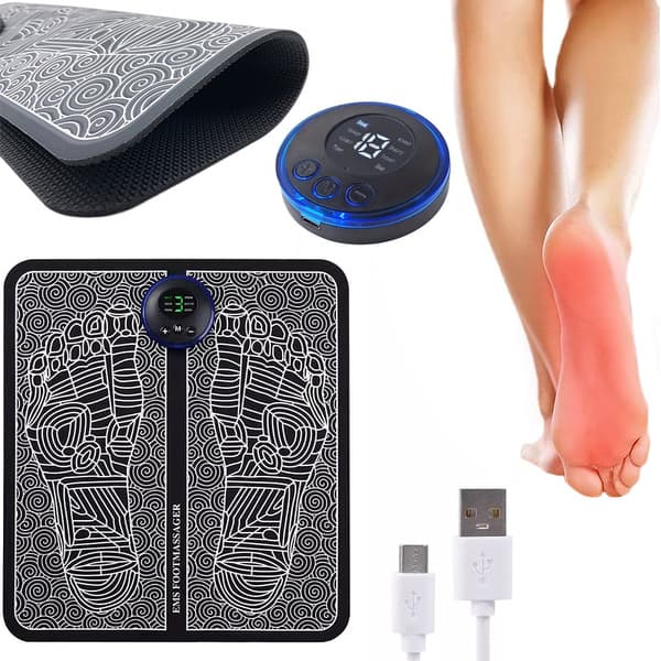 EMS-massageapparat med elektrostimulering och justerbara massageprogram