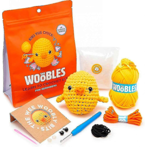 Virkningskit för Nybörjare DIY Virkad Gosedjur Kit Nybörjar Virkningskit -q[HK] chick