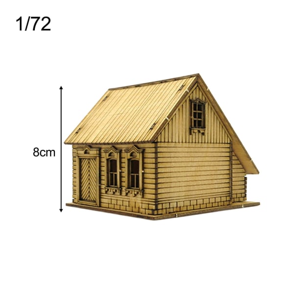 1/72 Puinen eurooppalainen talo pienoismalli maisemahiekkalaatikkoarkkitehtuurimalli tyyli A[HK] Style B 8cm