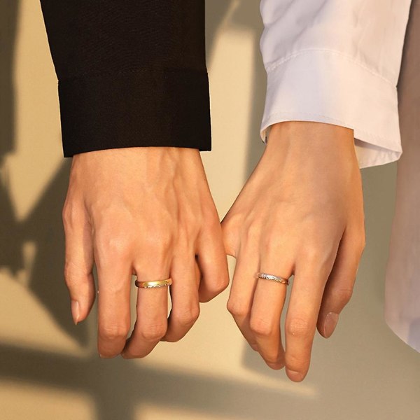 Wedding Couple Rings Finger Rings Adjustable Rings Open Rings Copper Material