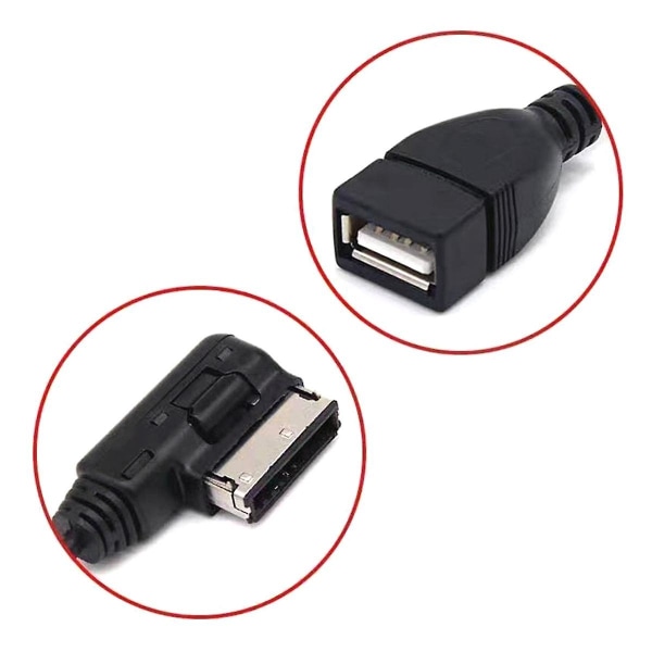 Billjudkabel USB Bilkonverteringskabel för A1 A3 A4l A5 A6l A8 Q3 Q5 Tt Med gränssnitt med -box([HK])