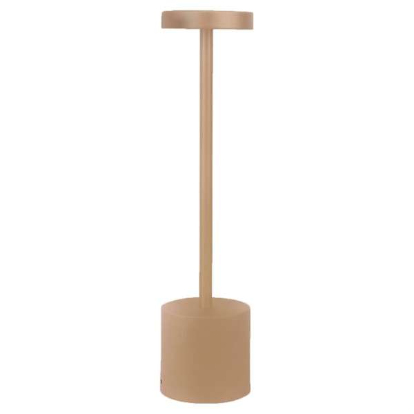 Sladdlös bordslampa, LED-metall USB-laddningsbar skrivbordslampa matsallampa för restaurang/sovrum/sovsal -bp[hk] Khaki
