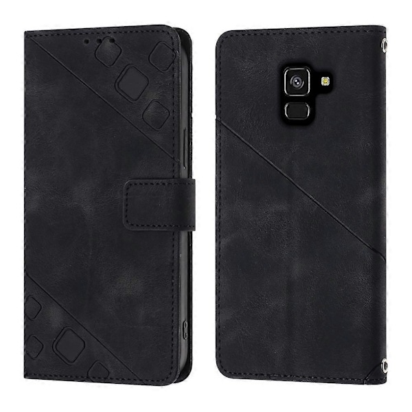 Læder Etui Til Samsung Galaxy A8+ 2018[HK] Black