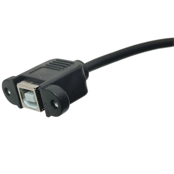 USB-C USB 3.1 Type C uros - Standard USB 2.0 B Type naaras datakaapeli ruuveilla, paneelikiinnitys tabletille ja matkapuhelimelle 20cm 0.2m[HK]