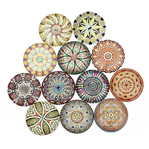 Glas Patch DIY Smyckesmaterial för Tillverkning 20st Blandade[HK]
