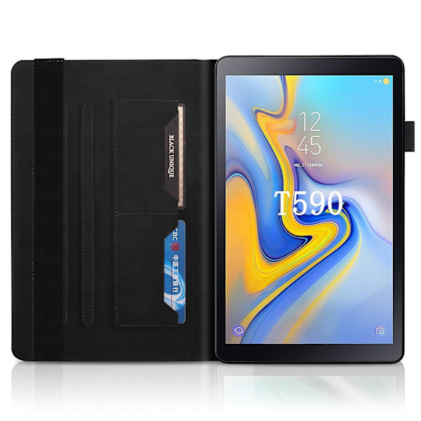 För Samsung Galaxy Tab A 10.5 T590 Läderfodral För Samsung Galaxy Tab A 10.5 T590[HK] Black