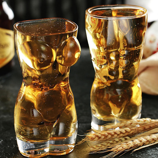 Ølglass i Sexy Kvinneform - Vin Øl - 400ml 450ml 700ml Julegave[HkkK] 400ml