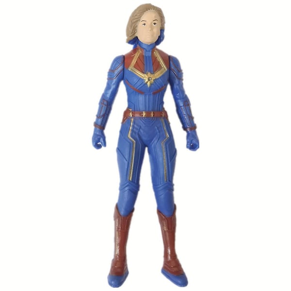 Superhjälte Avengers Actionfigurer Leksaker Spider-men Iron Man Hulk Captain America Gåvor[HK] Captain Marvel