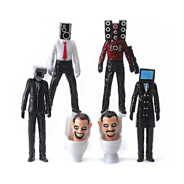 Skibidi Toalett Man Kamera Figur Tv Man Högtalare Modell Kameraman Actionfigurer Julgåva[HK] B