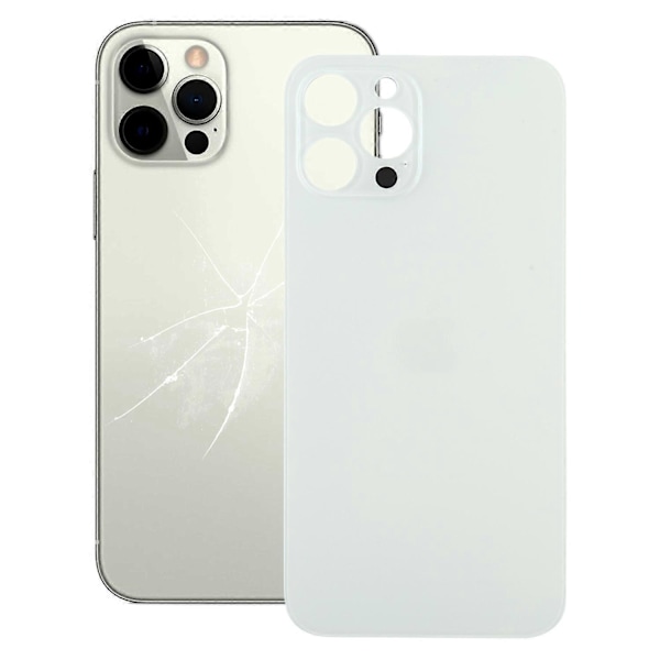 Enkelt Erstatnings Batterideksel Bak for iPhone 12 Pro Max[HK] White