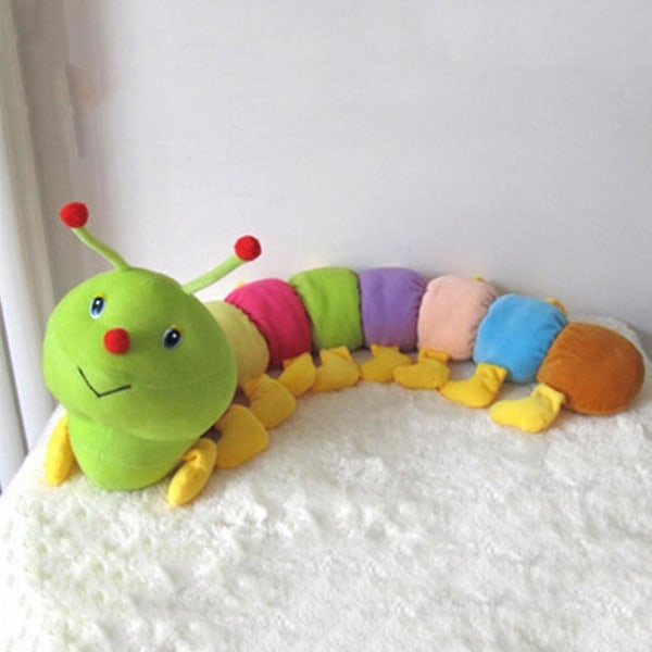 50/80/100cm Flerfarget Myk Bomulls Måler Larve Lekebarn Barn Dukke Bursdagsgave [HK] 100cm