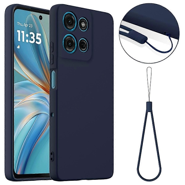 Skal för Motorola Moto G75 5G Kompatibelt med MagSafe Flytande Silikon Mobilskal med Snodd [HK] Style A Multicolor