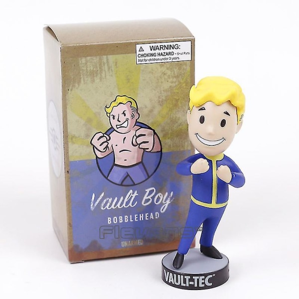 Fallout Vault Boy Bobble Head Pvc Action Figur Samlerobjekt Model Legetøj Brinquedos 7 Styles[HK] F Unarmed