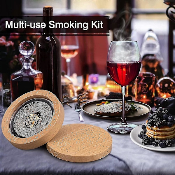 Cocktail Rökset Med Smaksatta Träflis Old Fashioned Chimney Drink Smoker[HK]