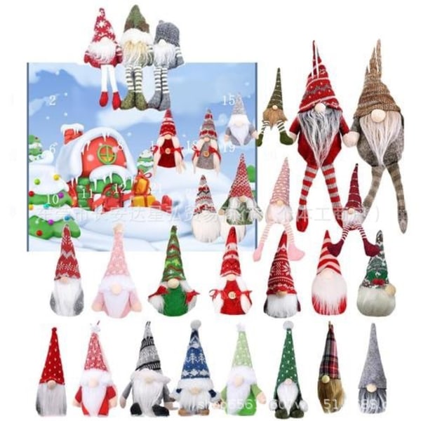 Uavhengig stasjon varm Halloween dukke adventskalender inneholder 24 gaver juleteller blind boks