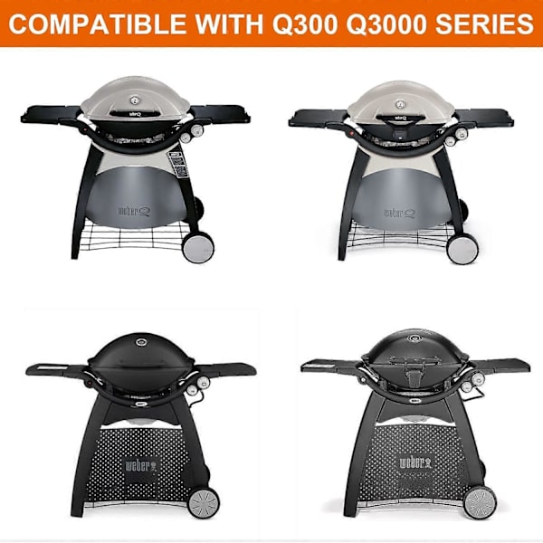 60092 Weber Q3000 Q300 kaasugrillin korvaava painonappisytytyssarja, yhteensopiva mallien 424001 ja 4260[HK] kanssa