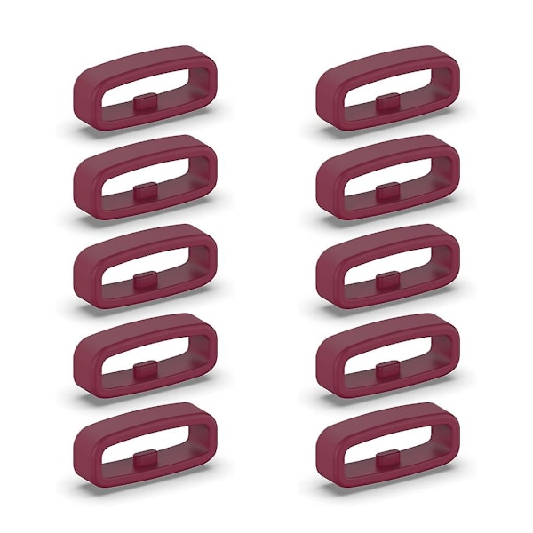 10 st Silikonfästring 18mm / 20mm / 22mm Armbands Hållare Remhållare [HK] 18MM Red