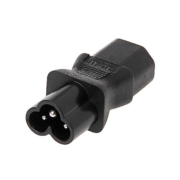 IEC 320 C13 Hun Til C6 Han 3-benet Kløverblad Stik Konverter AC Strømadapter xi[HK]