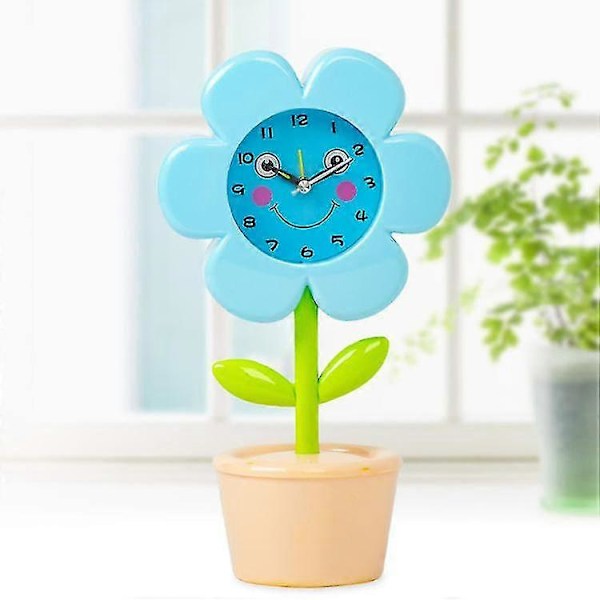 Kreativ Väckarklocka Stereo Digital Tyst Blomma Väckarklocka för Sovrum [HK] yellow