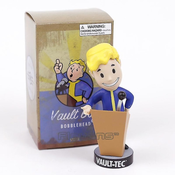Fallout Vault Boy Bobble Head Pvc Action Figur Samlerobjekt Model Legetøj Brinquedos 7 Styles[HK] C Speech