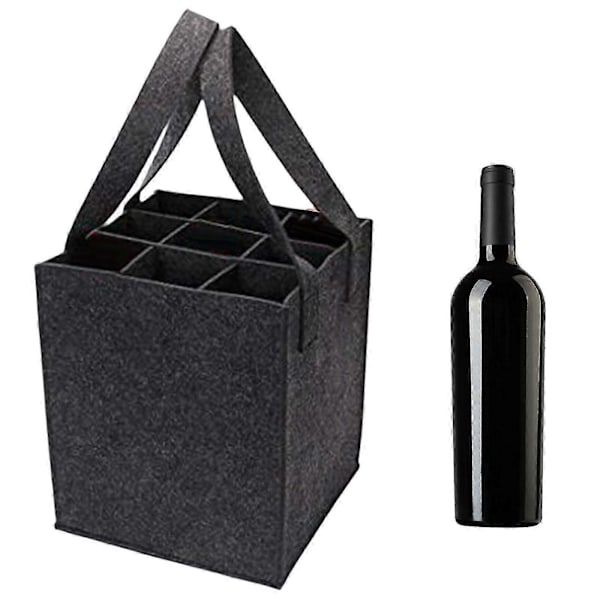 Pullokassi Ostoskassit Lahjakassi Pulloteline Juhliin Ystävänpäivälahjaksi Vuosipäivälahjaksi [HK] dark gray and nine
