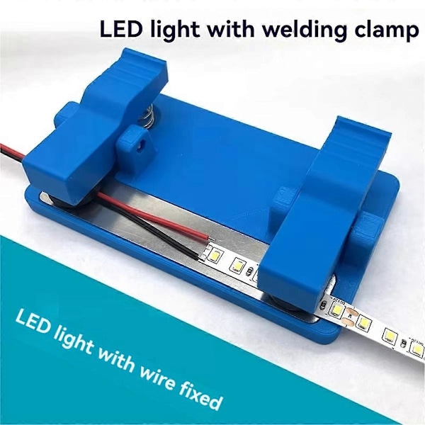 LED Lysplade Loddestation Lodning PCB Elektronisk Kredsløbskort Svejsningsarmatur[HK] Blue