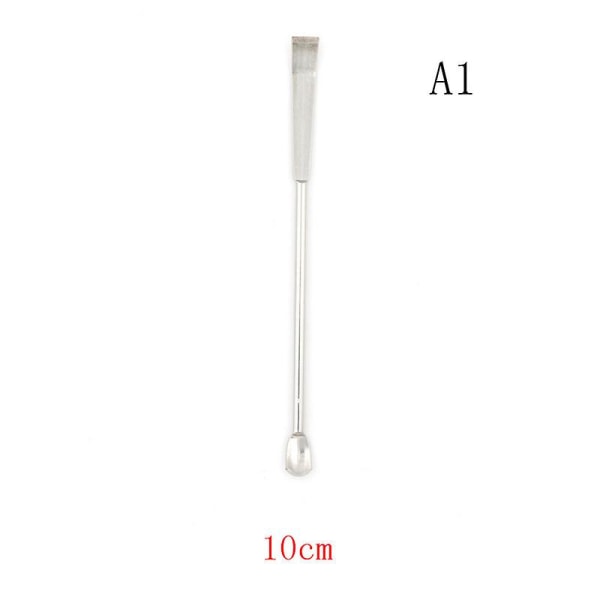 HK Stainless Steel Lab Mikrospatel Medicinsked Skopa Spade Apotek 10cm