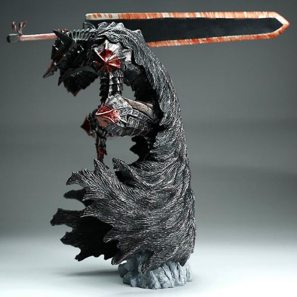 Berserk Guts L Anime Figur Guts Berserker Armor Action Figur Berserk Black Swordsman Figurine Collection Model Doll Toys 25cm[HK] 25cm With box