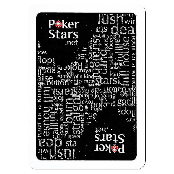 Svarte Pokerstars Spillekort - 100% Plast - svart[HK] Black