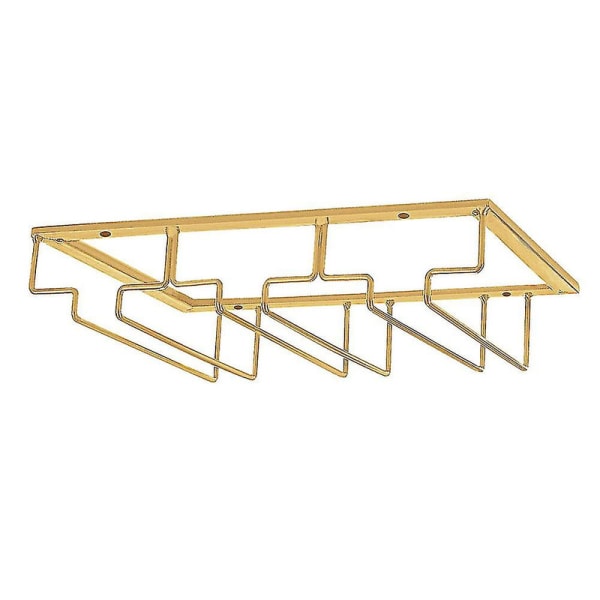 Vinglassholder under skapet, vinglassholder, vinglassoppheng, glasshylle [HK] 3 Row