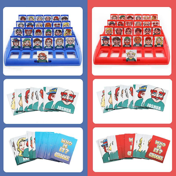 Kuka on lautapeli Hauska Arvaa kuka -korttipeli Lelut pöytätietokoneen opetuspeli[HK] Multicolor 1 Set