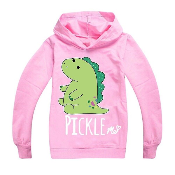 Moriah Eustace Elizabeth Hoodie til børn, unisex hættetrøjer til 9-14 år, Pickle Me langærmede pullover-toppe til drenge og piger[HK] Pink 11-12 Years