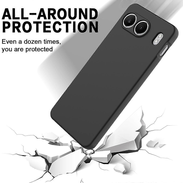 Flydende silikone anti-ridse telefoncover med håndrem til OnePlus Nord 4 - Grøn[HK] Black Multicolor