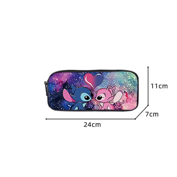 3 kpl Lilo & Stitch -teema Opiskelijoiden reppu Crossbody Lounaskassi Paperi case Lasten set [HK] A