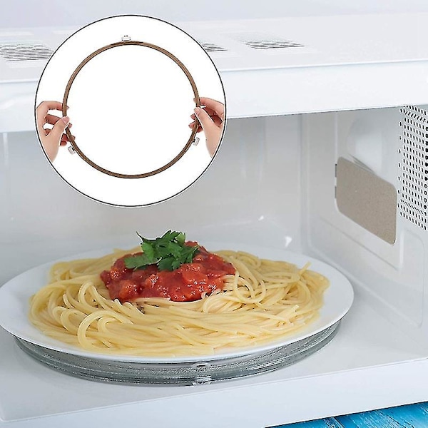 4-pak Rulle Ring Ovn Drejeskive Ring Plade Bakke Støttering Til Glasplade Bakke Støtte [HK] Photo color