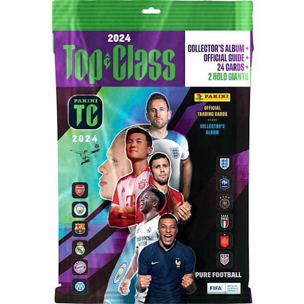 Fodboldkort + Mappe (Startpakke) - Panini Top Class 2024[HK] Multifärg papper