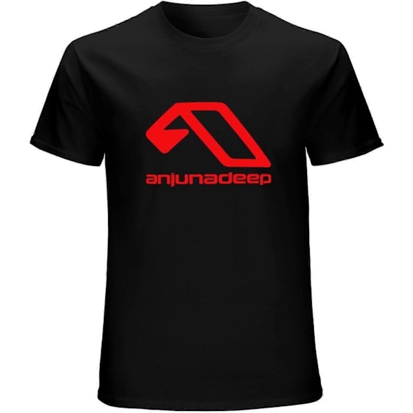 Anjunabeats Grafik Herre T-shirt Sort Grafik Unisex T-shirt[HK] 2XL