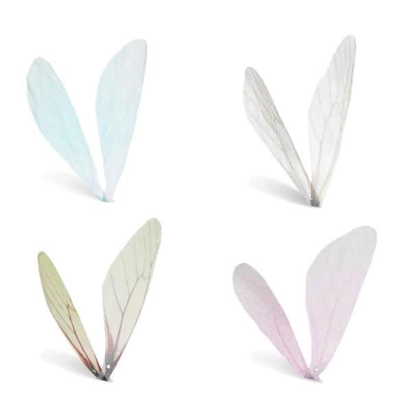 100 st DIY Wing hängen med hål för nyckelörhängen hänge färg för fjäril
