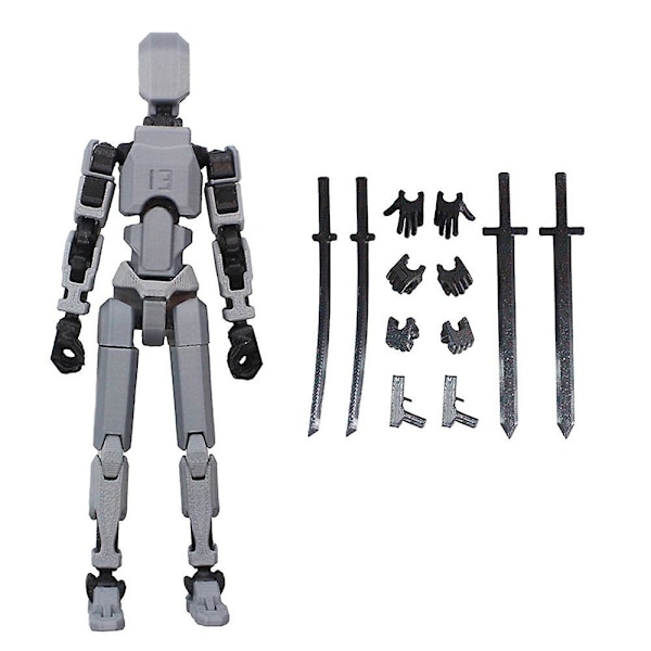 T13 Actionfigur, Titan 13 Actionfigur, Robot Actionfigur[HK] black gray