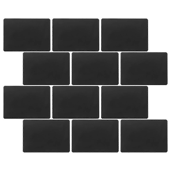 Skilt Display Tag Mini Tavle til Display 12 stk Sort Holdbart ABS Materiale[HK]