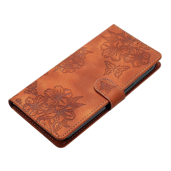 Til Samsung Galaxy S24 Mobiltelefon Cover Præget PU Læder Wallet Stand Anti-Drop Cover[HK] Style F Multicolor