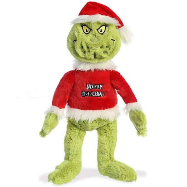 Vorallme Ny julgrönt monster Grinch plyschleksaker Juldekorationer Gosedjur Plysch för barn Julklappar03[HK]
