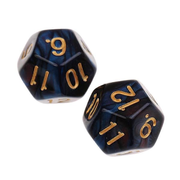 3-4-pack 10 st 12-sidiga tärningar D12 polyedriska tärningar för Dungeons and Dragons bordsspel [HK] 4 Pcs