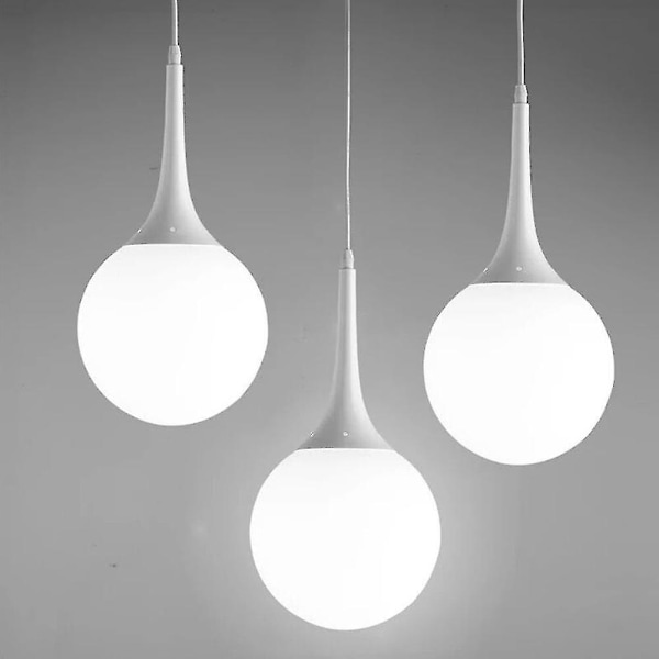 Mat Hvid Kugleformet Glas Lampeskærm Udskiftning Rund Del Dækker Armatur[HK] 13.8cm