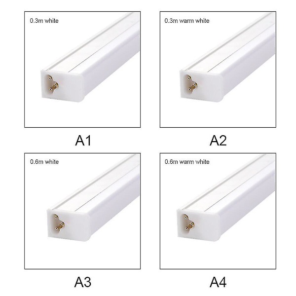 Led-rör T5-lampa 220v lysrör 9w 14w 18w Led vägglampa[hk] 0.3m Warm light