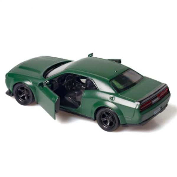 1:36 Dodge Challenger -seosauto, uusi urheiluauto, metallivaluauto, vetämällä toimiva leluauto, lahja pojille, lapsille, leluauto A141[HK] GRAY