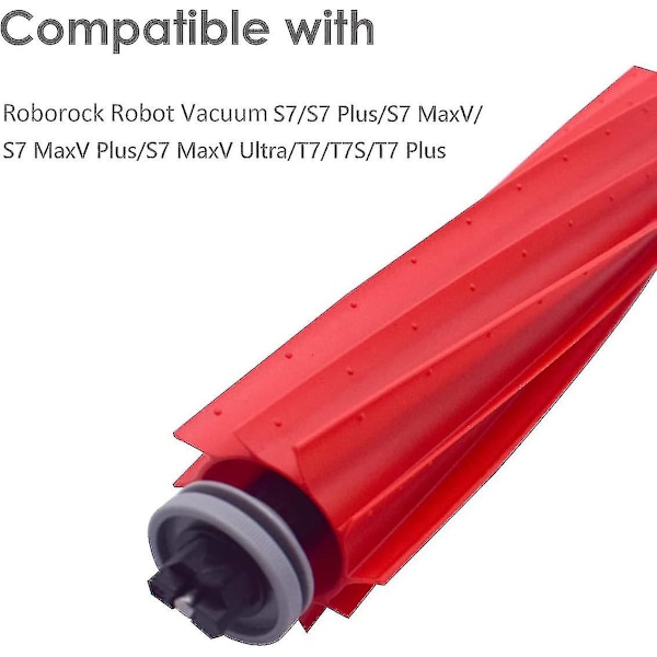 HKK  2 stk. reservedeler hovedbørste tilbehørskit for Roborock S7 S7 Plus S7 Maxv S7 Maxv Ultra T7 T7s T7 Plus robotstøvsuger
